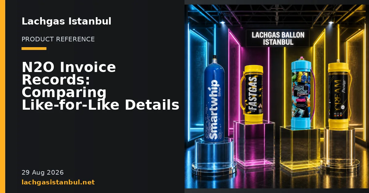 Lachgas Istanbul blog cover showing product cylinders in a studio setting