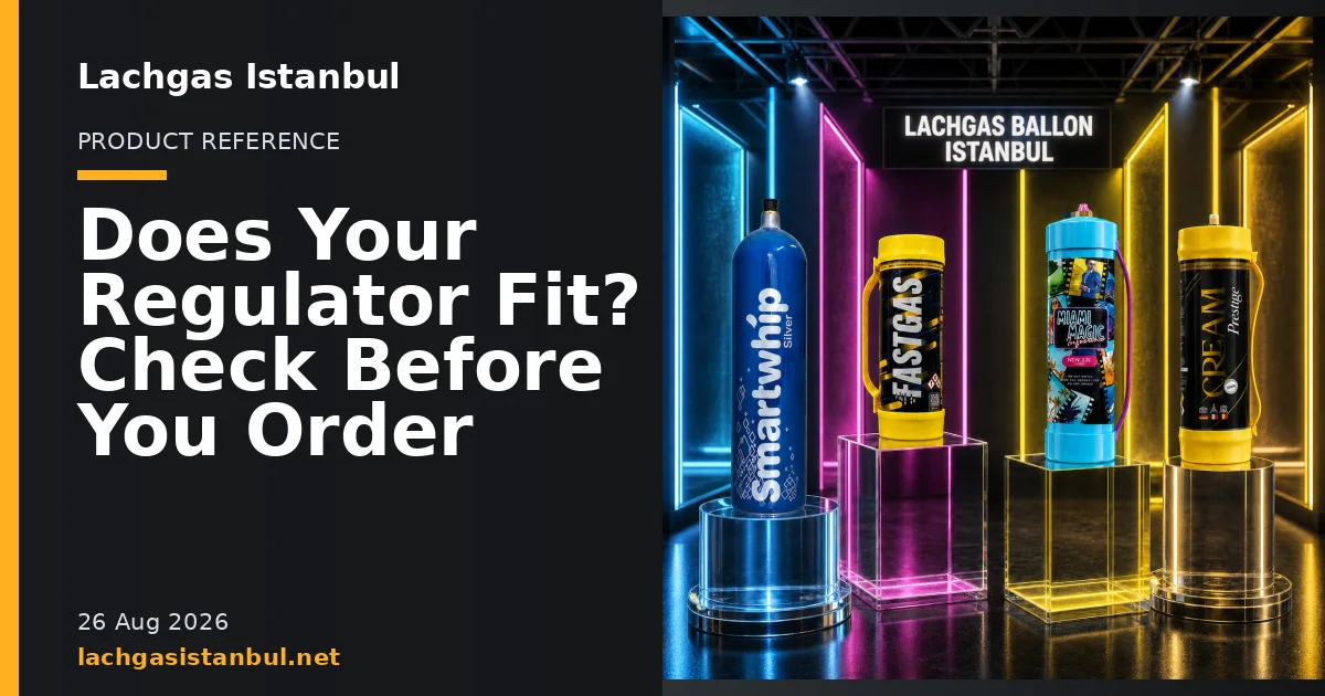 Lachgas Istanbul blog cover showing product cylinders in a studio setting