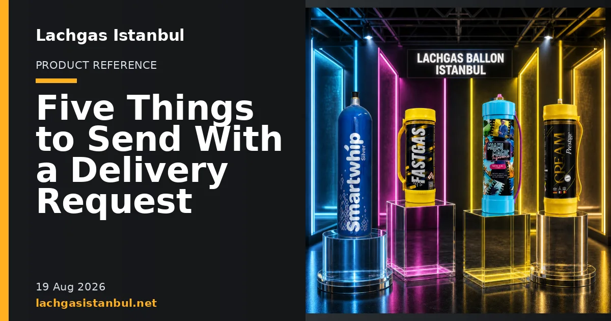 Lachgas Istanbul blog cover showing product cylinders in a studio setting